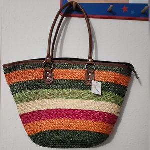 Multicolor Bahamas Tote Bag